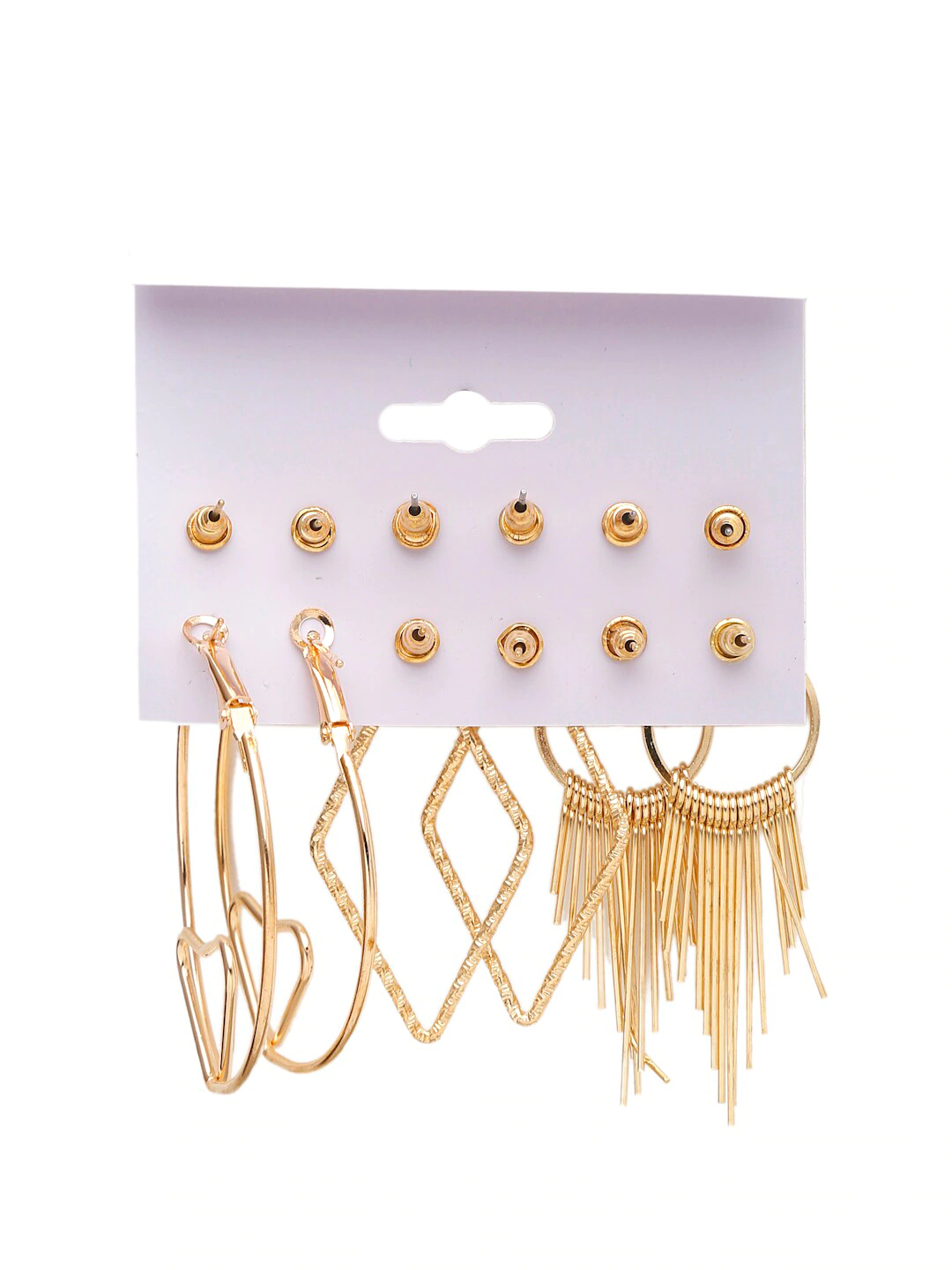 YouBella Jewellery Celebrity Inspired Gold Plated Earrings Combo for Girls and Women (Style 8)
