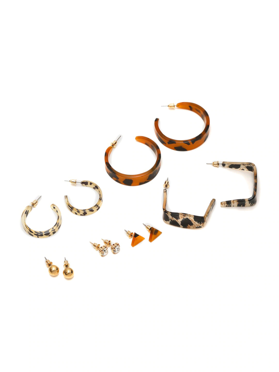 Multicoloured Contemporary Studs Earrings