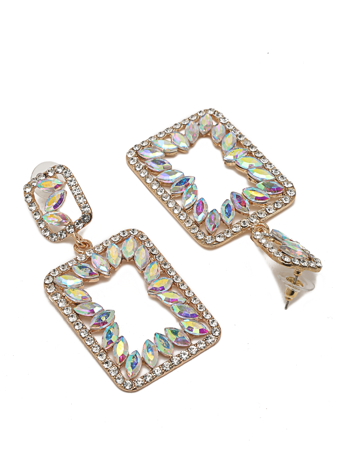 YouBella Jewellery Gold Plated Drop and Dangler Crystal Earrings for Girls and Women (Style 2)