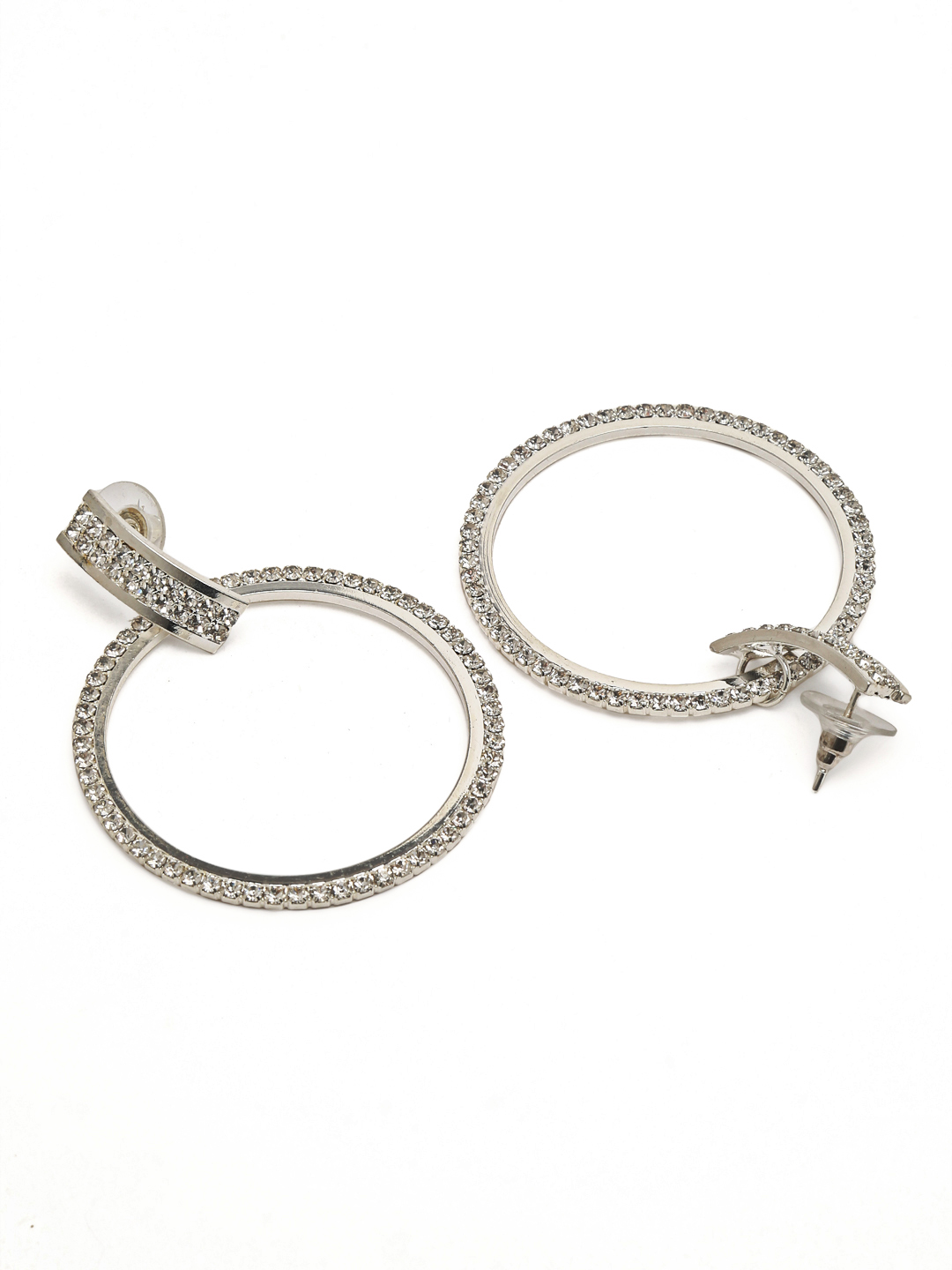 YouBella Jewellery Earings Drop and Dangler Earrings for Girls and Women (Silver)
