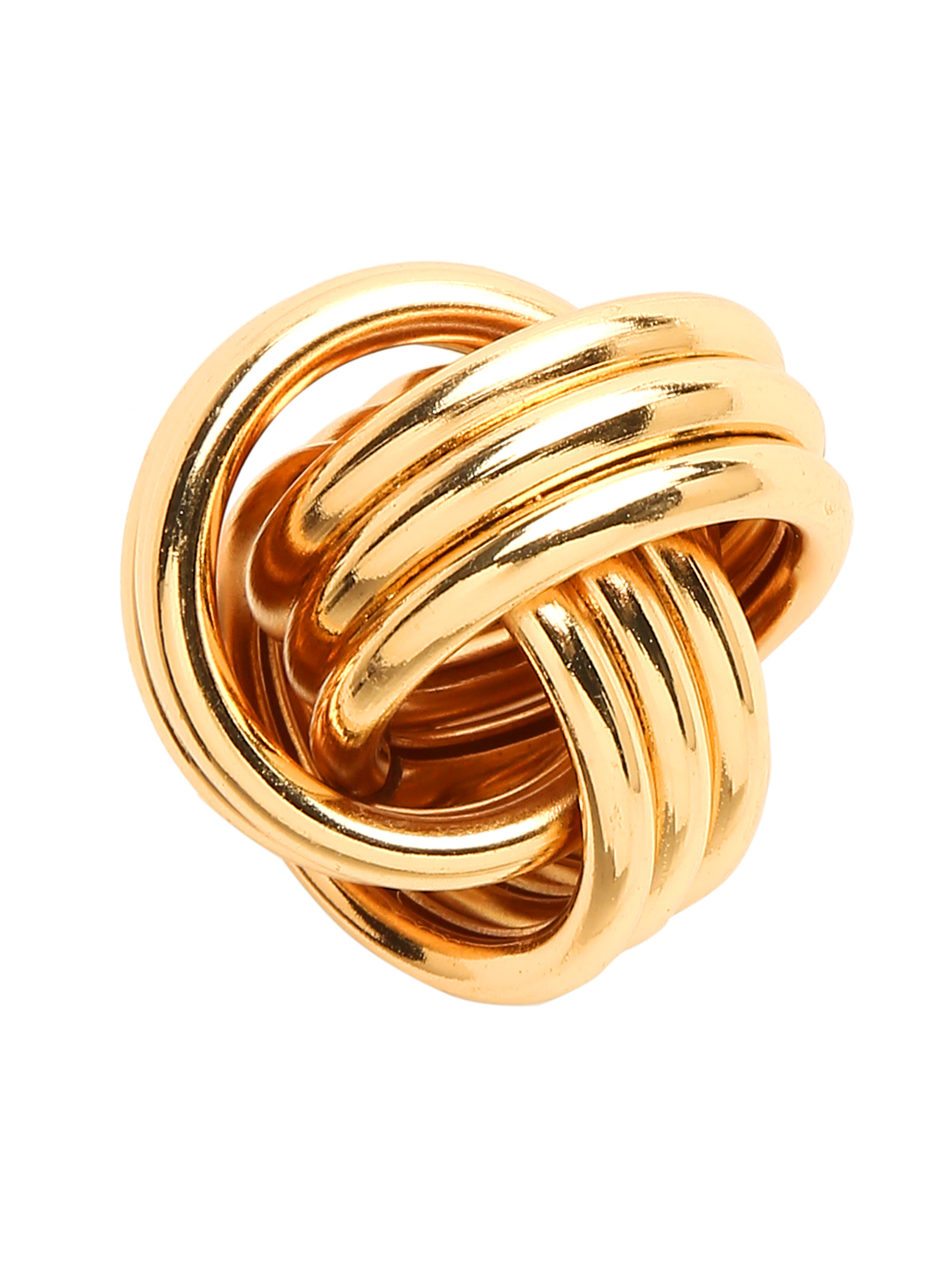 YouBella Fashion Jewellery Gold Plated Combo of 7 Pair of Stud Earrings for Girls and Women (Gold) (YBEAR_33135)