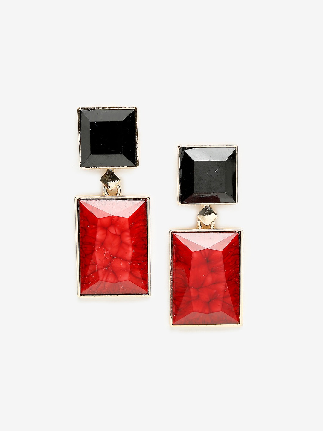 YouBella Fashion Jewellery Gold Plated Combo of 2 Pair of Geometric Earrings for Girls and Women (Multicolor) (YBEAR_33141)