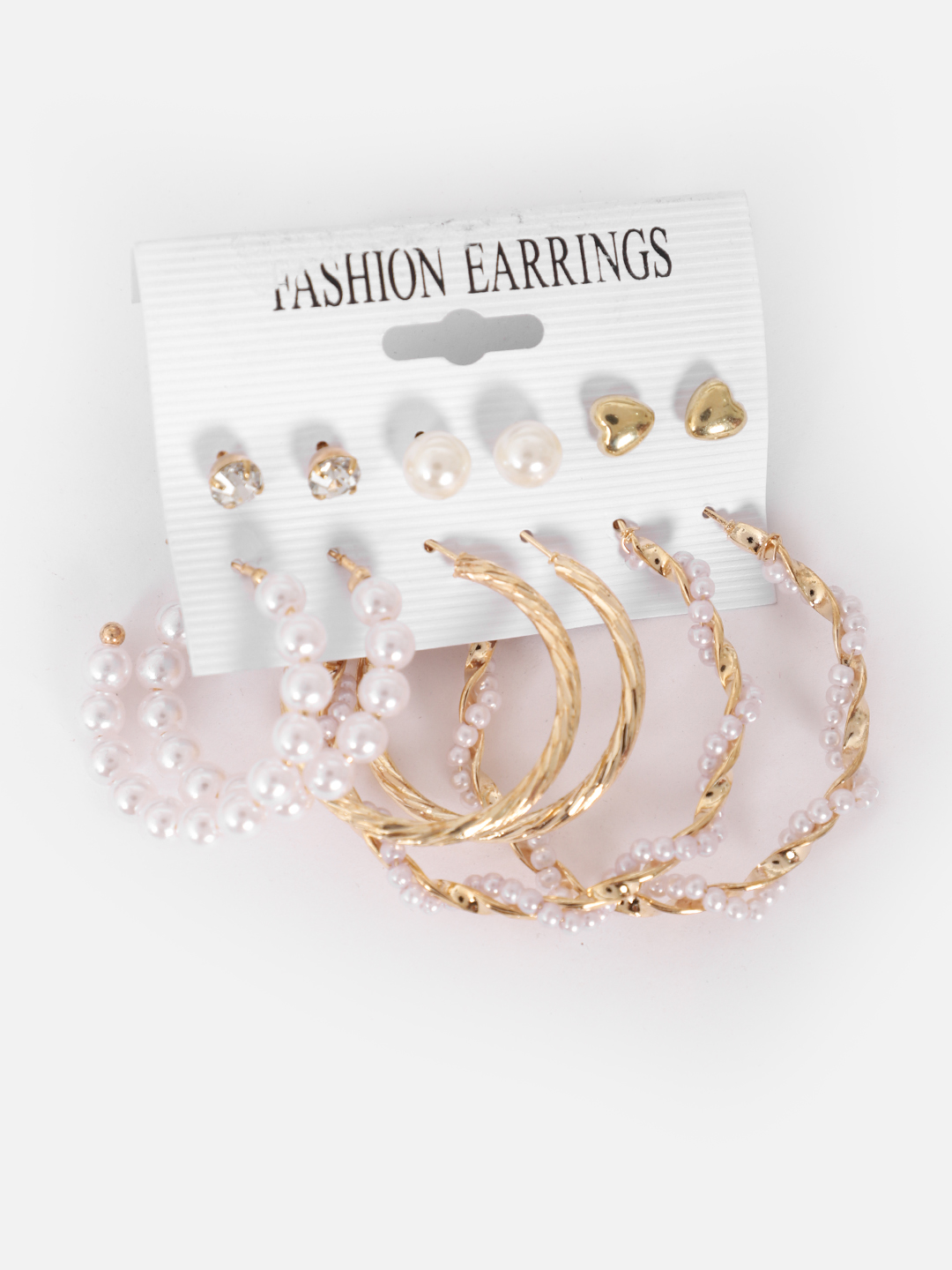 YouBella Women Set of 12 Gold-Plated Stud/Huggie/Hoop Earring