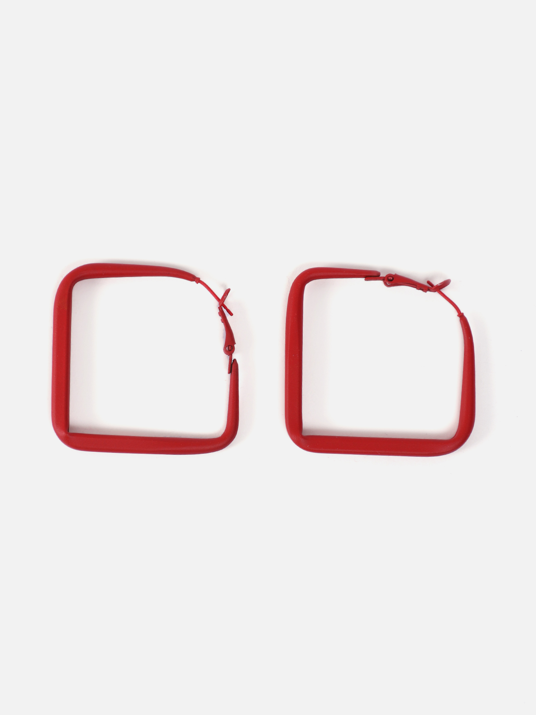 YouBella Fashion Jewellery Hoop Earrings for Girls and Women (Red)