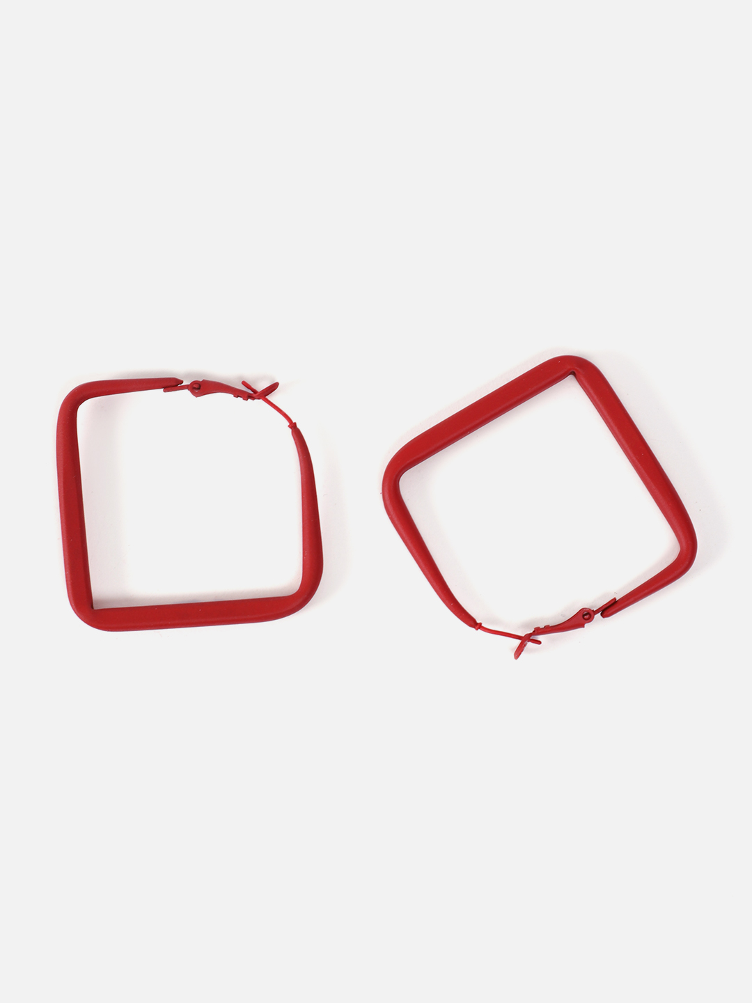 YouBella Fashion Jewellery Hoop Earrings for Girls and Women (Red)