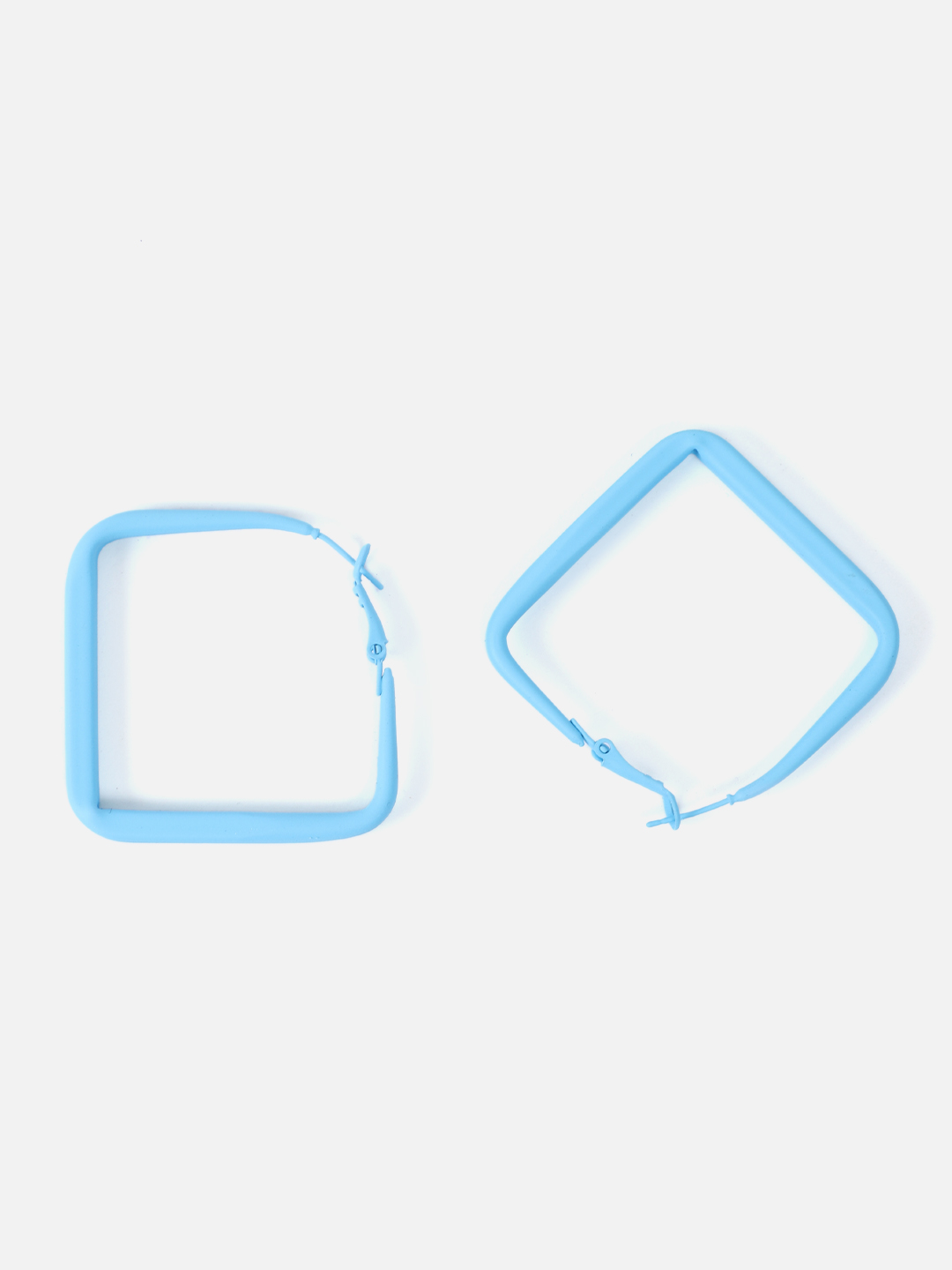 YouBella Fashion Jewellery Hoop Earrings for Girls and Women (Light Blue)