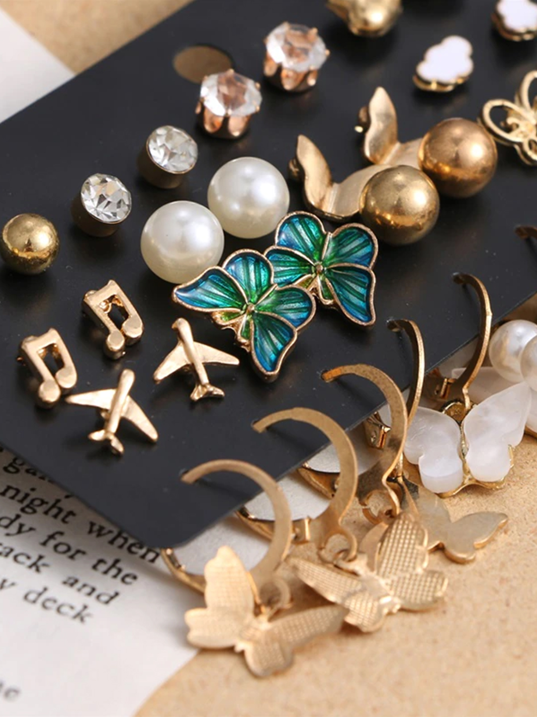 YouBella Fashion Jewellery Gold Plated Ear rings Combo of Earrings for Girls and Women (Style 1)