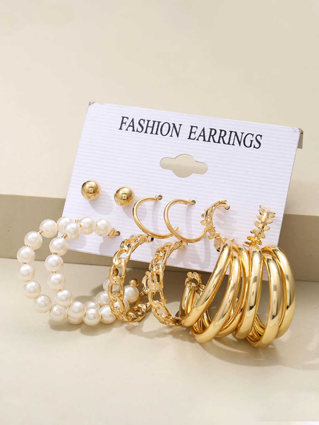 YouBella Fashion Jewellery Gold Plated Ear rings Combo of Earrings for Girls and Women (Style 4)