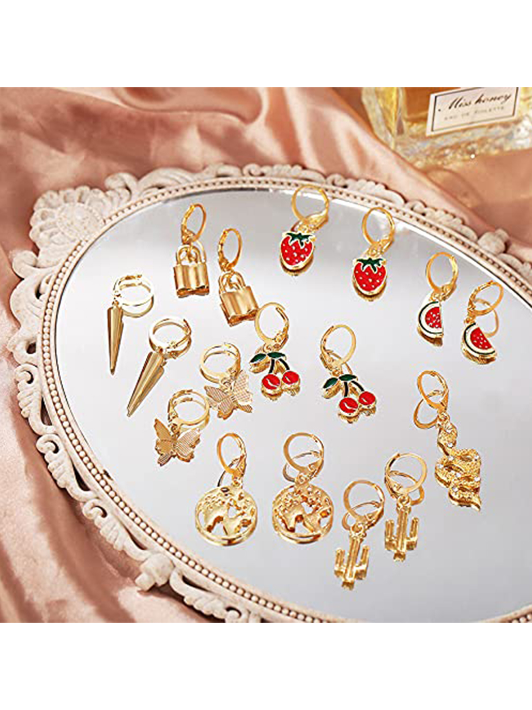 YouBella Fashion Jewellery Gold Plated Ear rings Combo of Earrings for Girls and Women (Style 5)