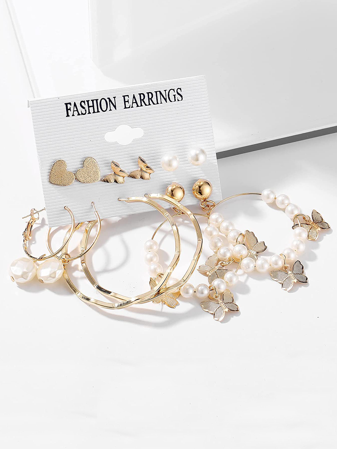 YouBella Fashion Jewellery Gold Plated Ear rings Combo of Earrings for Girls and Women (Style 6)