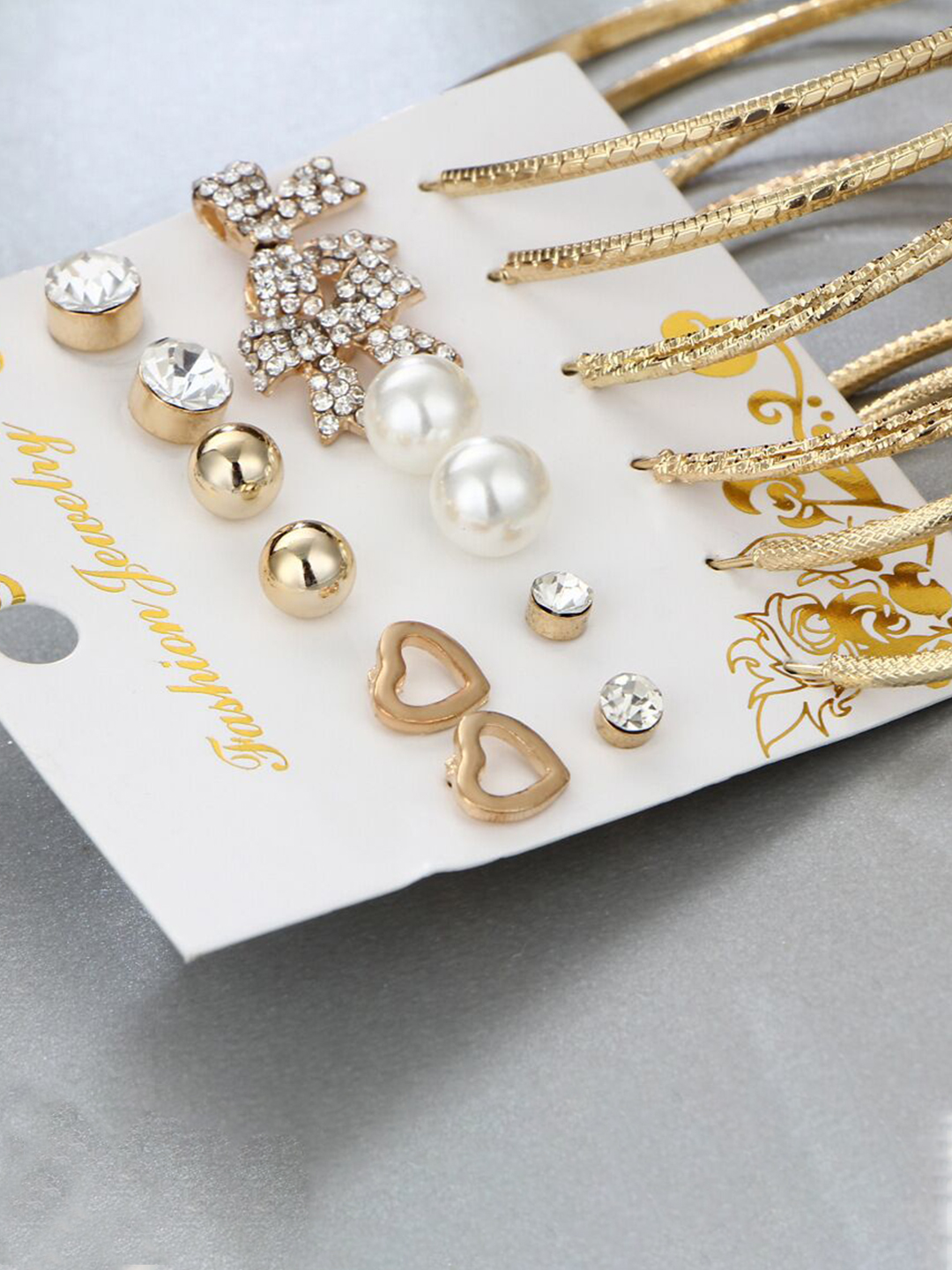 YouBella Fashion Jewellery Gold Plated Ear rings Combo of Earrings for Girls and Women (Style 2)