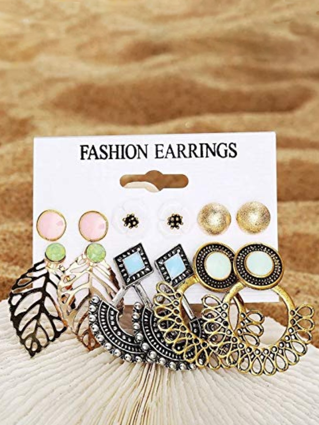 YouBella Fashion Jewellery Gold Plated Ear rings Combo of Earrings for Girls and Women (Style 3)