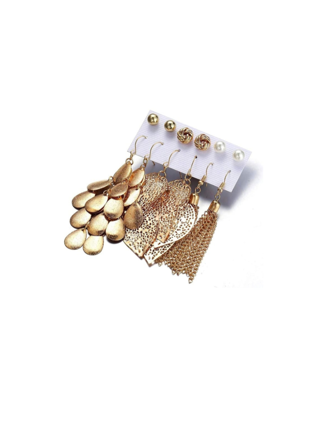 YouBella Fashion Jewellery Gold Plated Ear rings Combo of Earrings for Girls and Women (Style 4)
