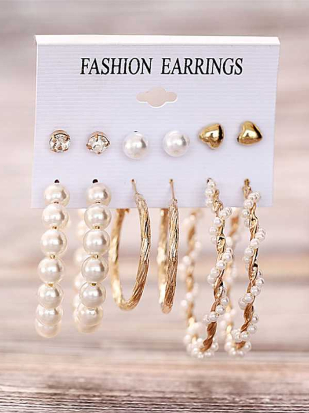 YouBella Fashion Jewellery Gold Plated Ear rings Combo of Earrings for Girls and Women (Style 5)