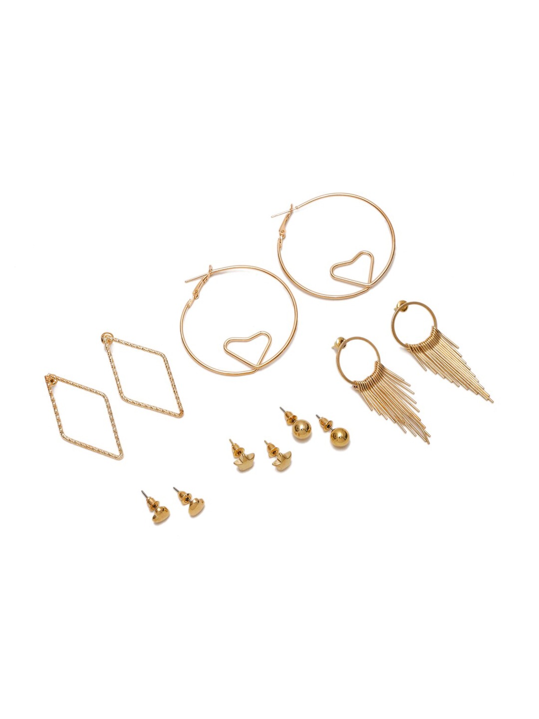 YouBella Fashion Jewellery Gold Plated Ear rings Combo of Earrings for Girls and Women (Style 5)