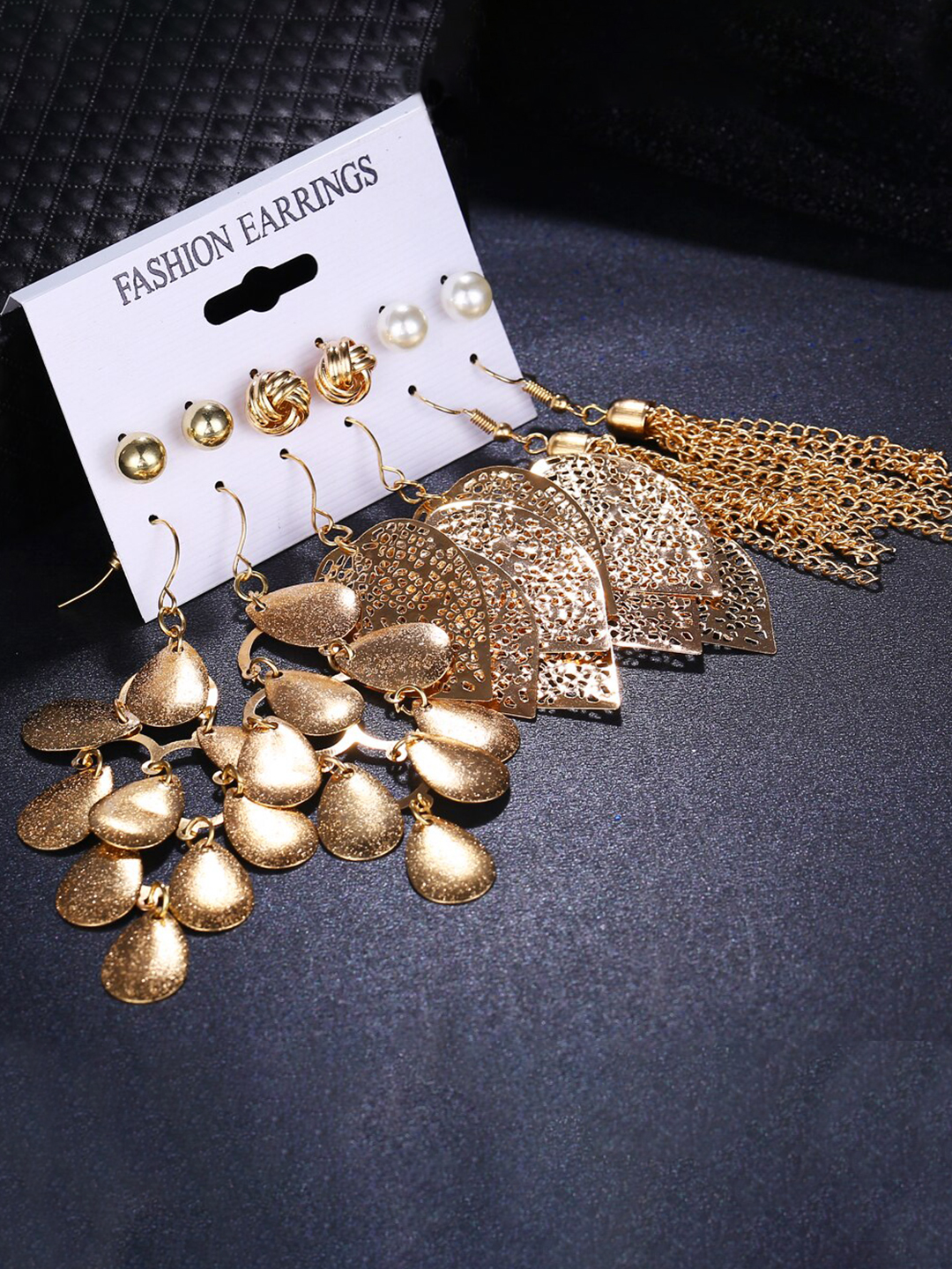 YouBella Fashion Jewellery Gold Plated Ear rings Combo of Earrings for Girls and Women (Style 3)