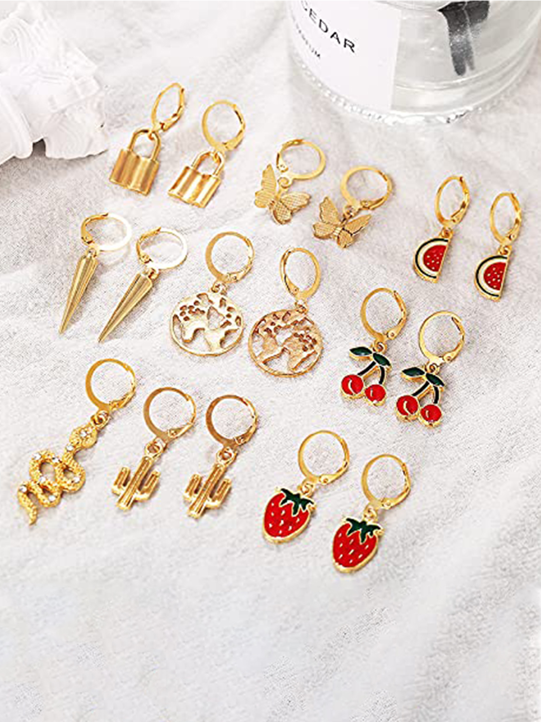 YouBella Fashion Jewellery Gold Plated Ear rings Combo of Earrings for Girls and Women (Style 2)