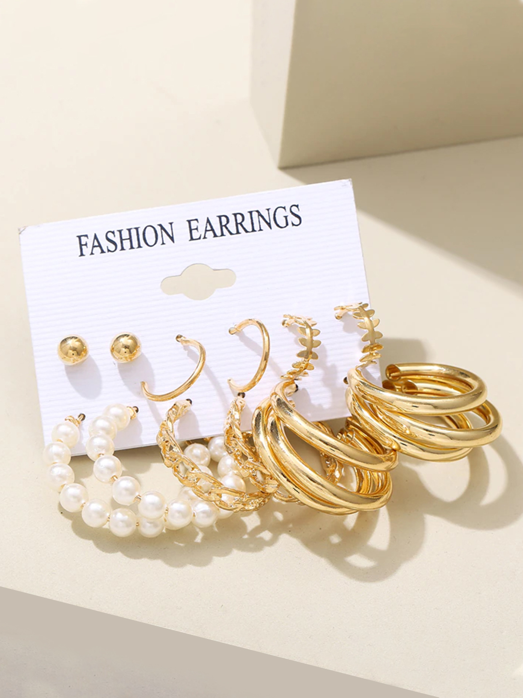 YouBella Fashion Jewellery Gold Plated Ear rings Combo of Earrings for Girls and Women (Style 3)