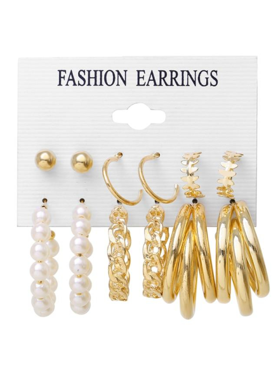 YouBella Fashion Jewellery Gold Plated Ear rings Combo of Earrings for Girls and Women (Style 3)