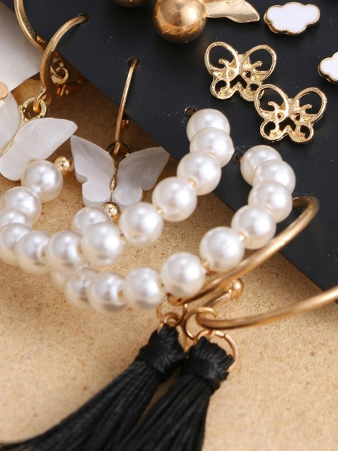 YouBella Fashion Jewellery Gold Plated Ear rings Combo of Earrings for Girls and Women (Style 5)