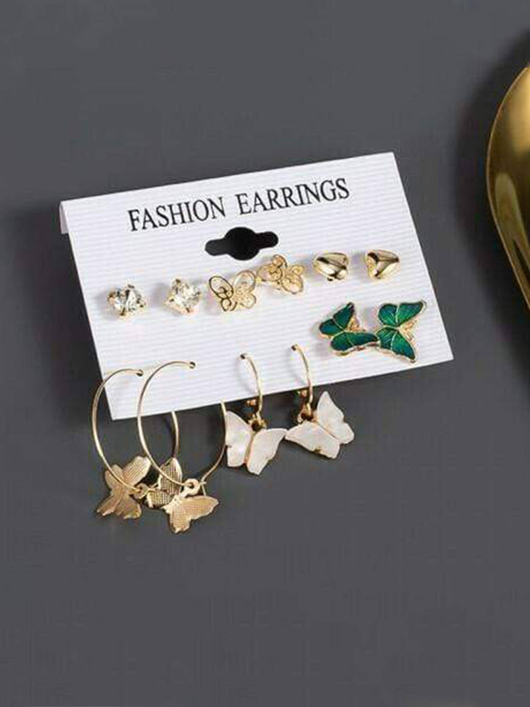YouBella Fashion Jewellery Gold Plated Ear rings Combo of Earrings for Girls and Women (Style 4)