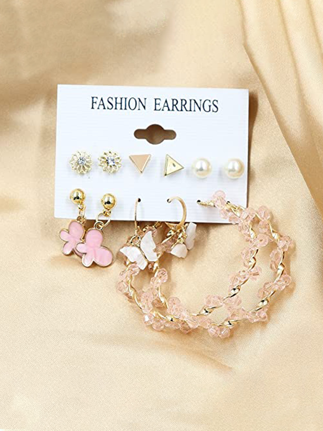 YouBella Fashion Jewellery Gold Plated Ear rings Combo of Earrings for Girls and Women (Style 5)