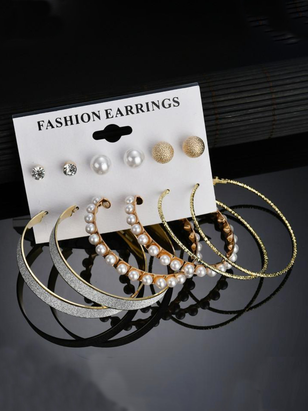 YouBella Fashion Jewellery Gold Plated Ear rings Combo of Earrings for Girls and Women (Style 5)