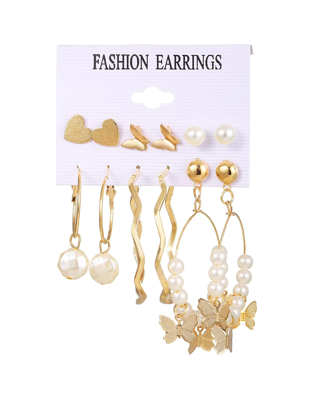 YouBella Fashion Jewellery Gold Plated Ear rings Combo of Earrings for Girls and Women (Style 5)