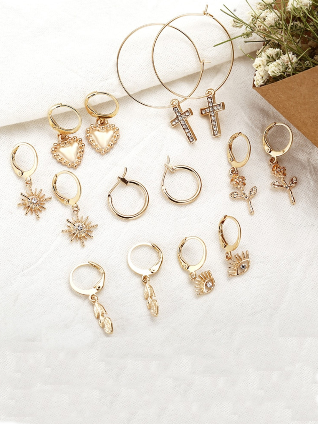 YouBella Fashion Jewellery Gold Plated Ear rings Combo of Earrings for Girls and Women (Style 6)