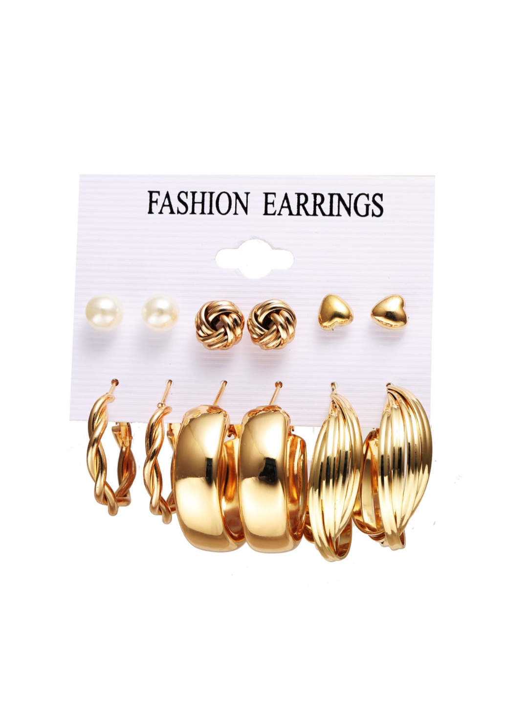 YouBella Fashion Jewellery Gold Plated Ear rings Combo of Earrings for Girls and Women (Style 5)