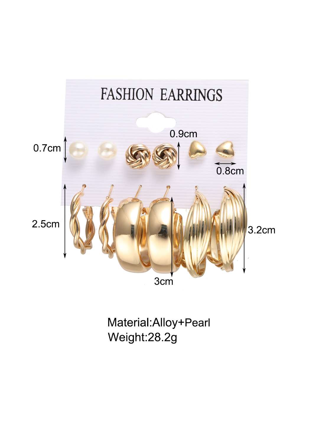 YouBella Fashion Jewellery Gold Plated Ear rings Combo of Earrings for Girls and Women (Style 5)