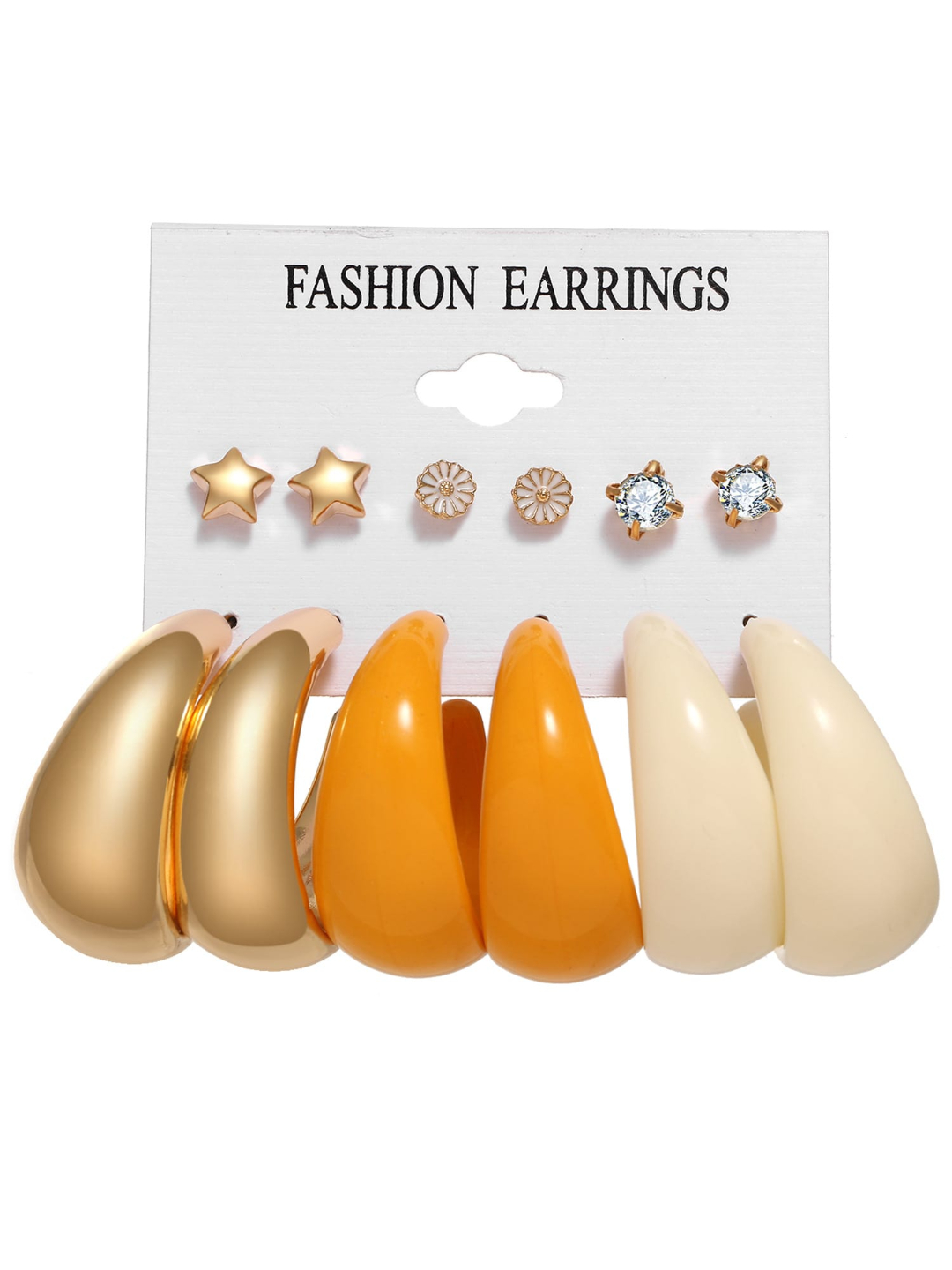 YouBella Fashion Jewellery Gold Plated Ear rings Combo of Earrings for Girls and Women (Style 6)