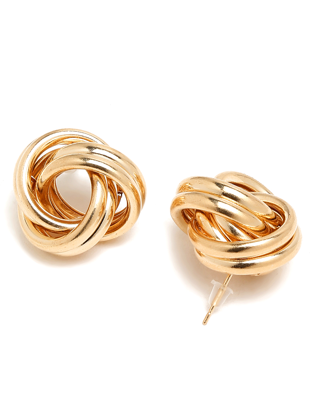 YouBella Jewellery Celebrity Inspired Gold Plated Stud Tops Earrings for Girls and Women (Style 1)