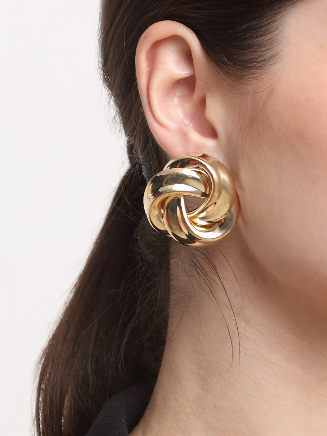 YouBella Jewellery Celebrity Inspired Gold Plated Stud Tops Earrings for Girls and Women (Style 2)