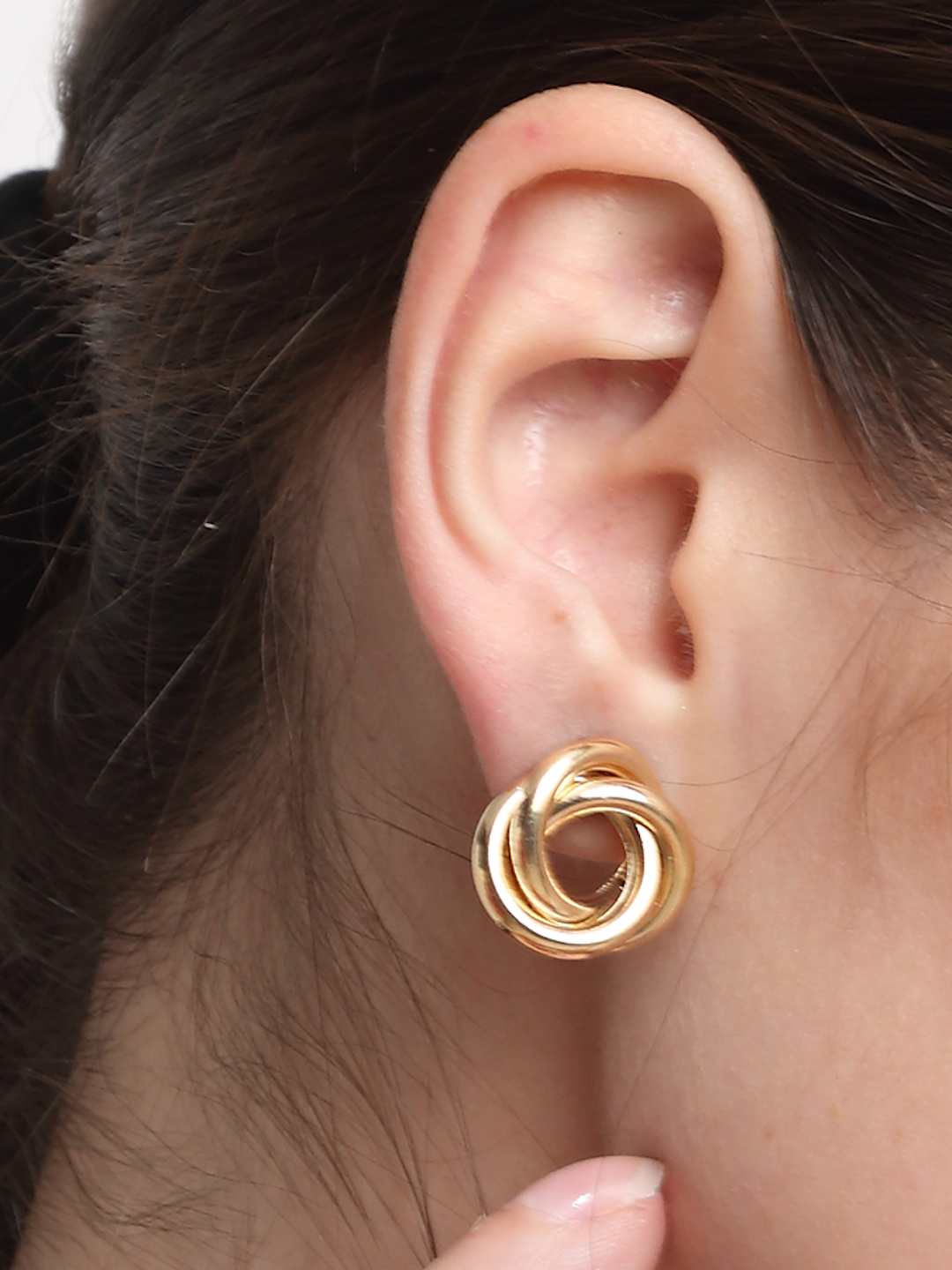 YouBella Jewellery Celebrity Inspired Gold Plated Stud Tops Earrings for Girls and Women (Style 3)