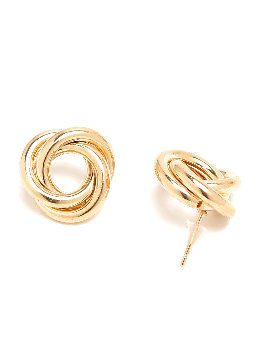 YouBella Jewellery Celebrity Inspired Gold Plated Stud Tops Earrings for Girls and Women (Style 3)