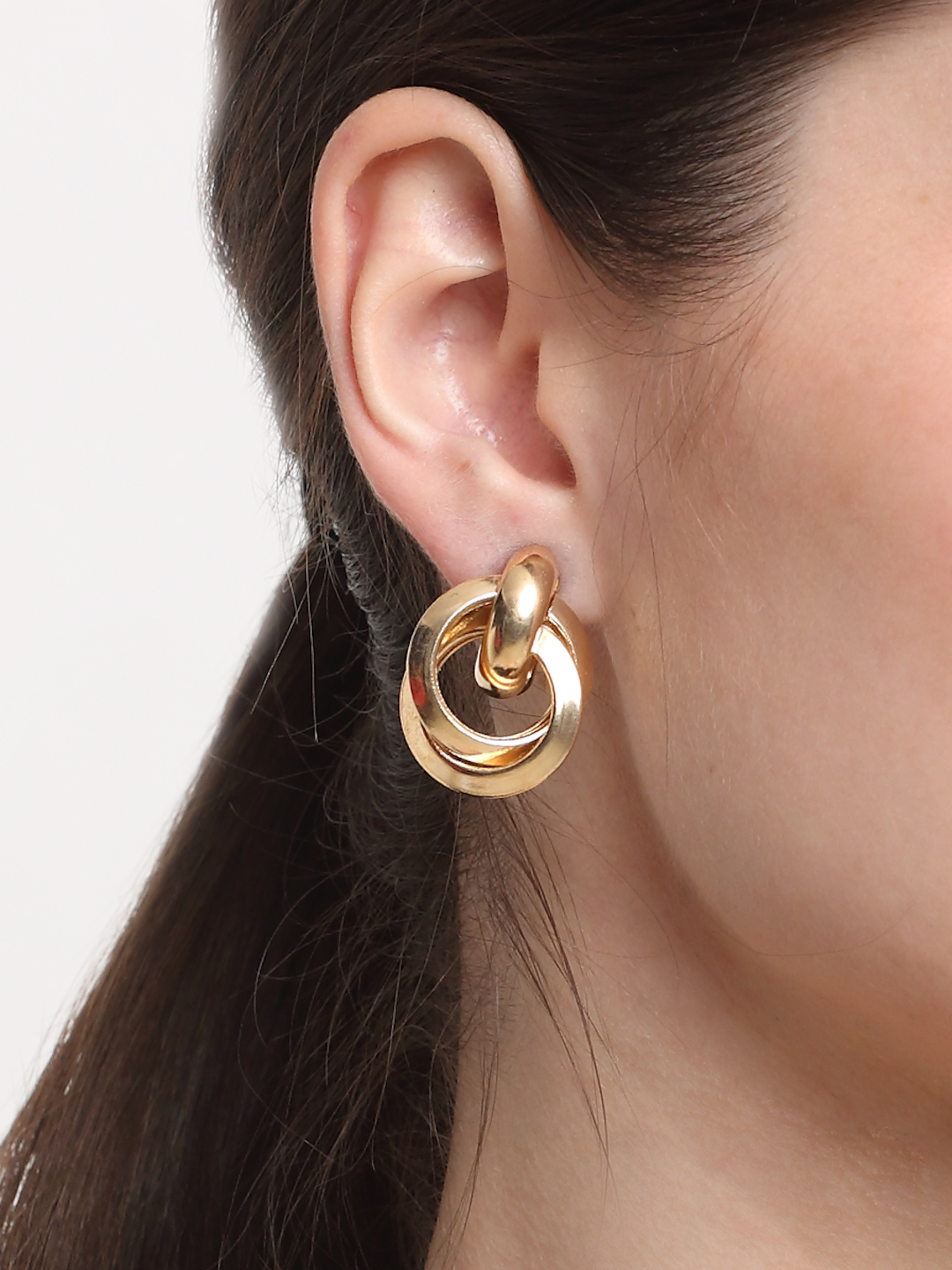 YouBella Jewellery Celebrity Inspired Gold Plated Stud Tops Earrings for Girls and Women (Style 4)