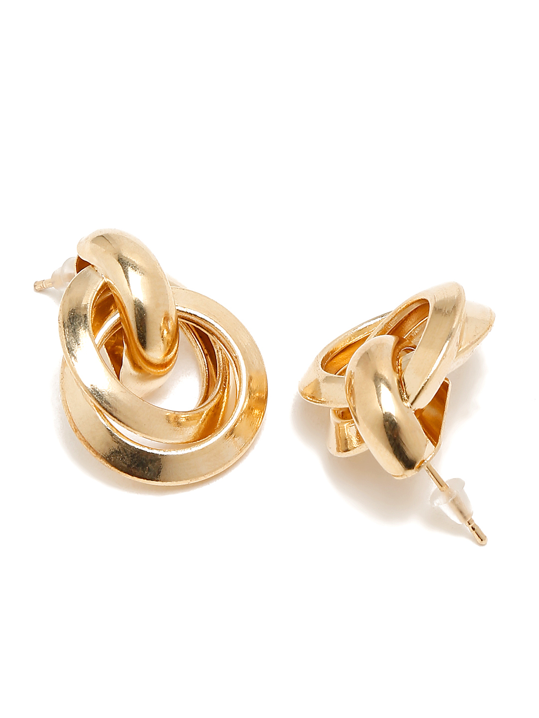 YouBella Jewellery Celebrity Inspired Gold Plated Stud Tops Earrings for Girls and Women (Style 4)