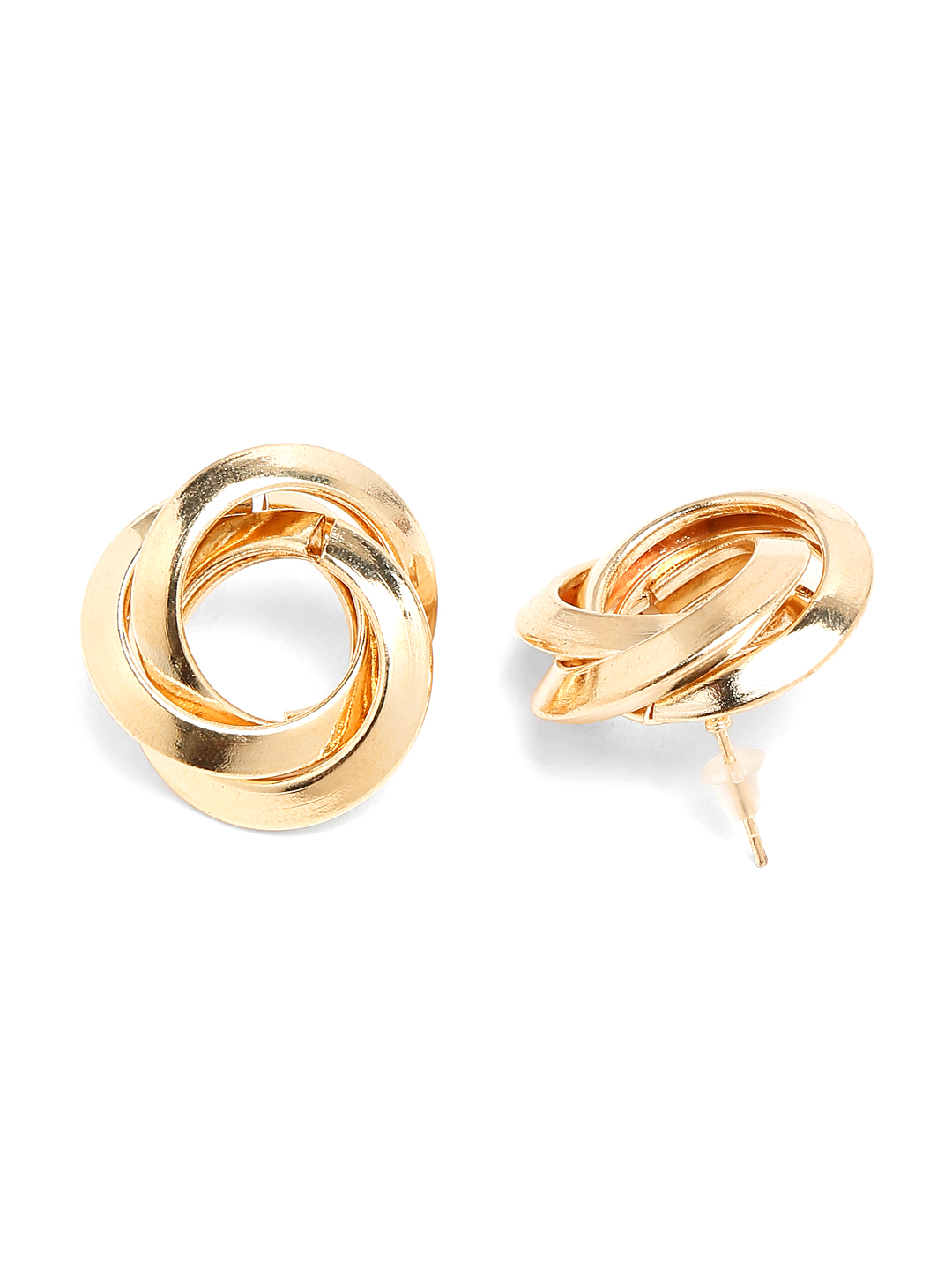YouBella Jewellery Celebrity Inspired Gold Plated Stud Tops Earrings for Girls and Women (Style 5)