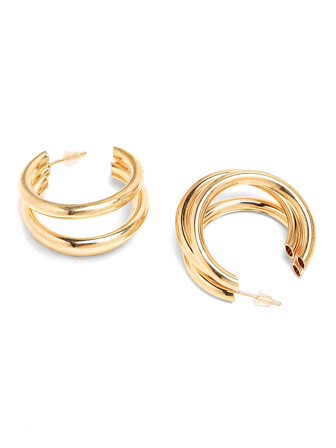 YouBella Jewellery Celebrity Inspired Gold Plated Stud Tops Earrings for Girls and Women (Style 6)