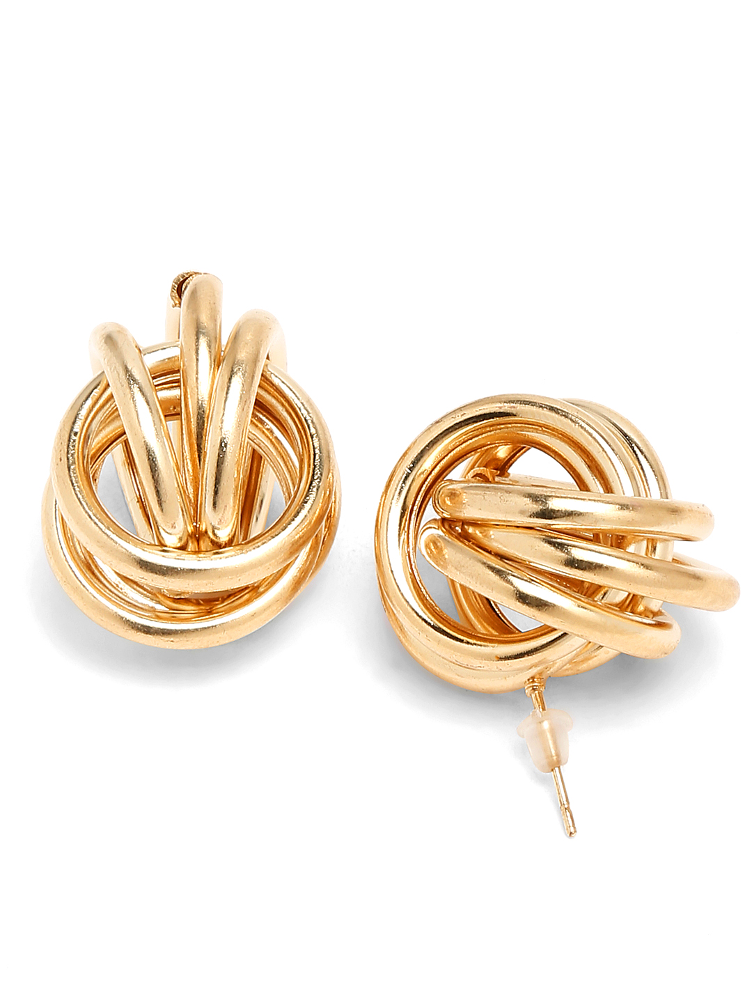 YouBella Jewellery Celebrity Inspired Gold Plated Stud Tops Earrings for Girls and Women (Style 7)