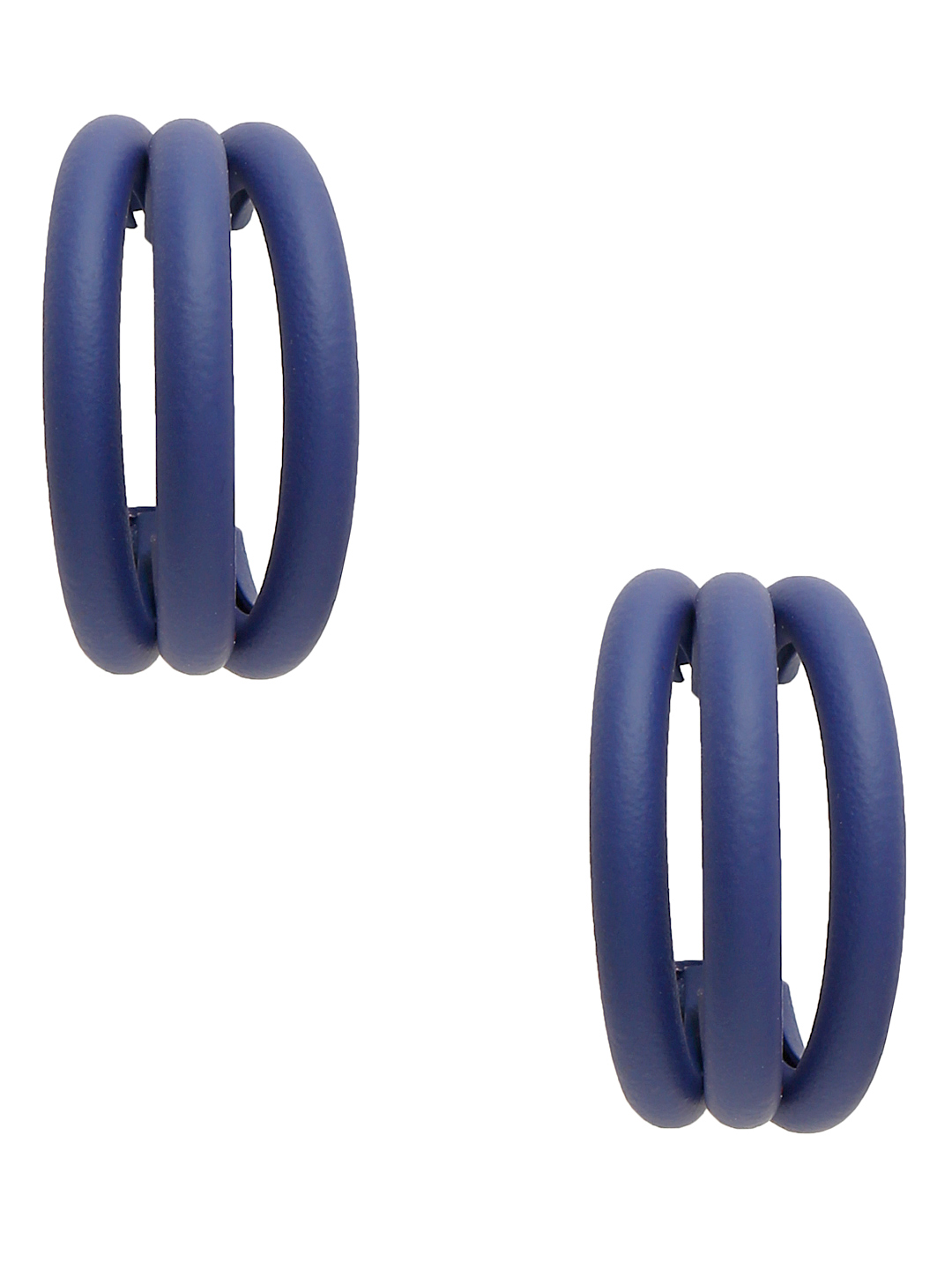 YouBella Jewellery Celebrity Inspired Black Huggie Earrings for Girls and Women (Blue)