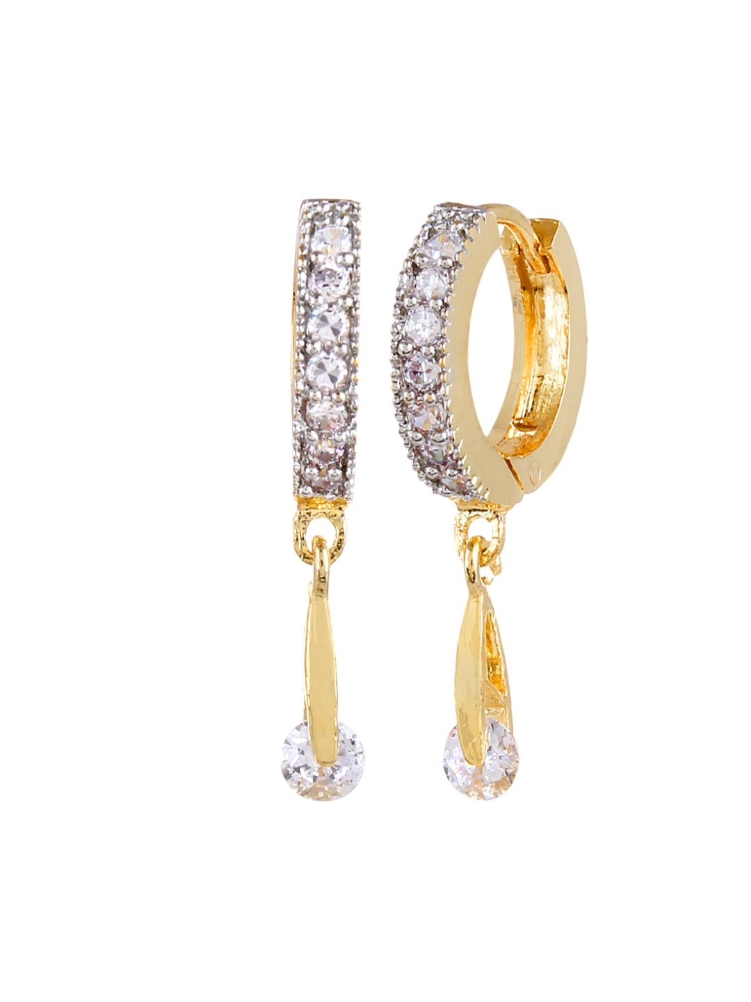 YouBella Combo of Trendy American Diamond Earrings