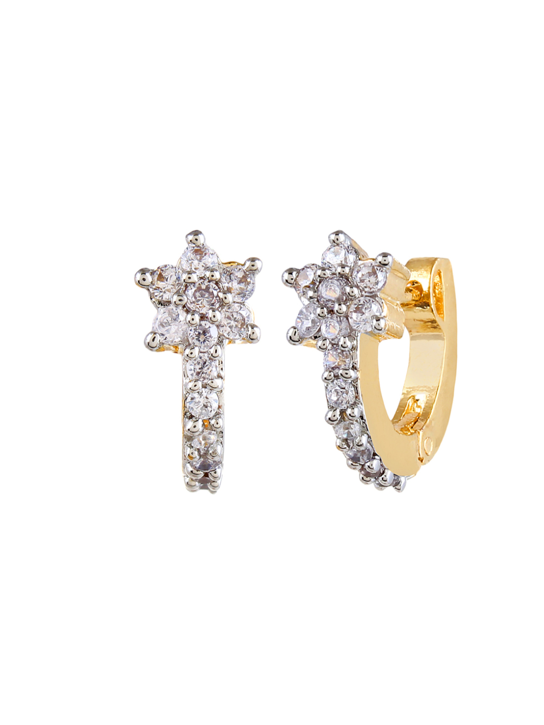 YouBella Combo of Trendy American Diamond Earrings