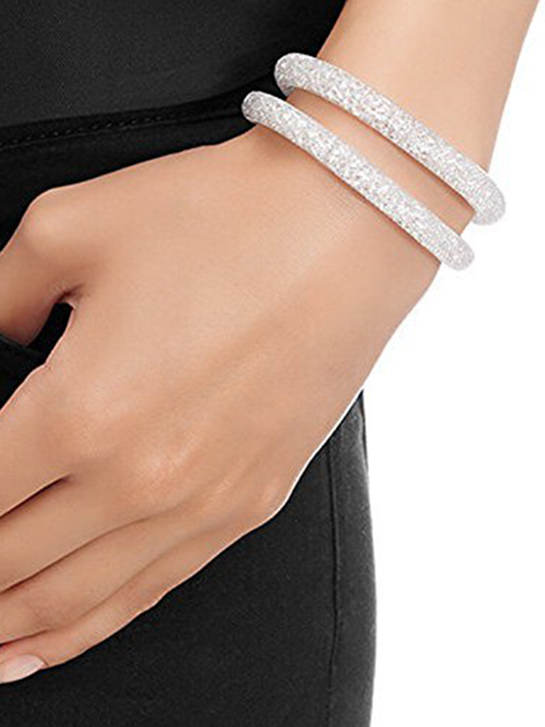 Youbella Multi Color Combo Of 6 Stardust Necklace Cum Bangle Bracelets For Women