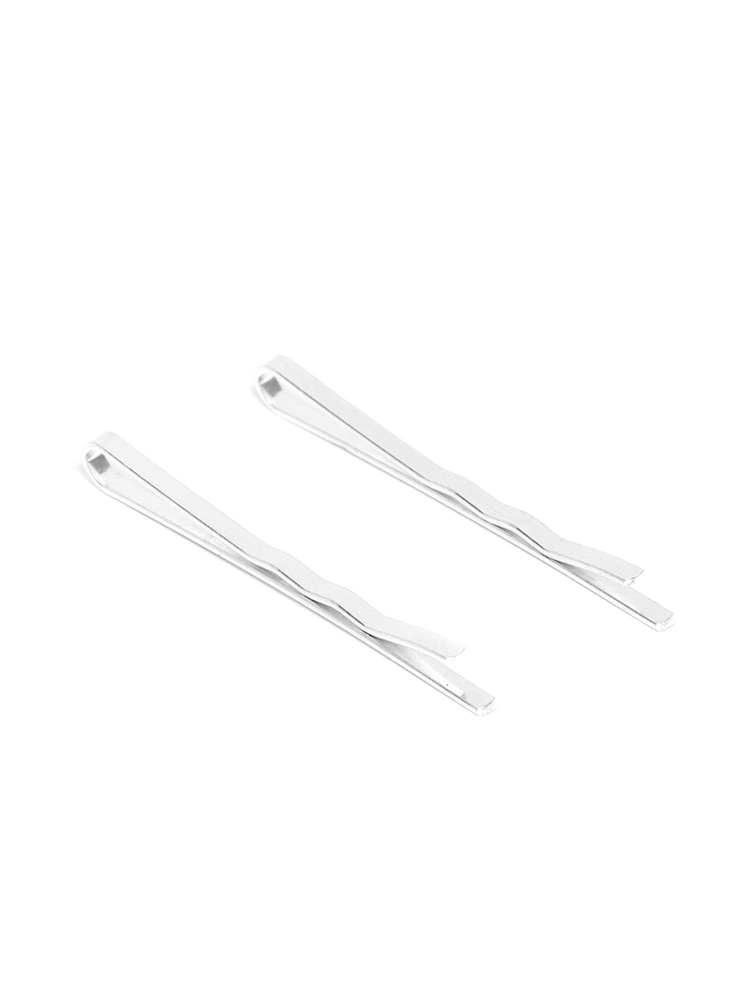 YouBella Silver-Toned  Off-White Embellished Floral Hair Accessory