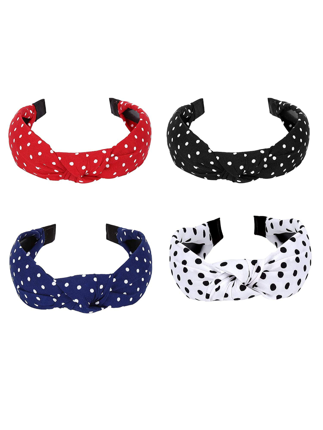 YouBella Jewellery Hair Accessories Stylish Combo of 4 Hair Bands Head Bands for Girls and Women (Multi-Color)