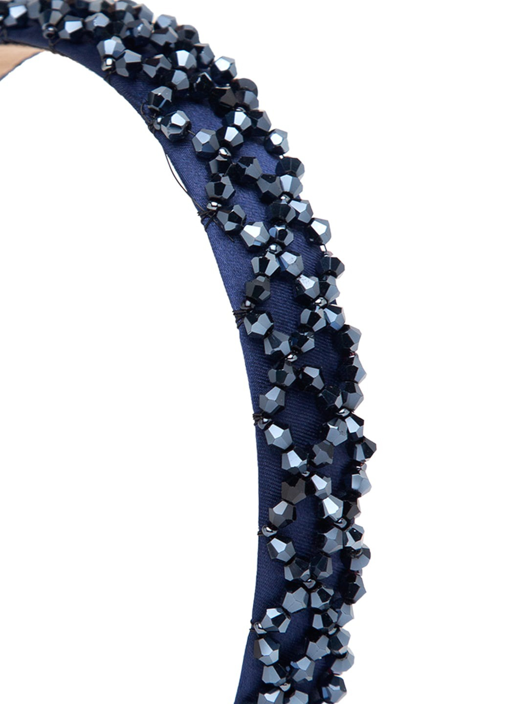 YouBella Navy Blue Embellished Hairband