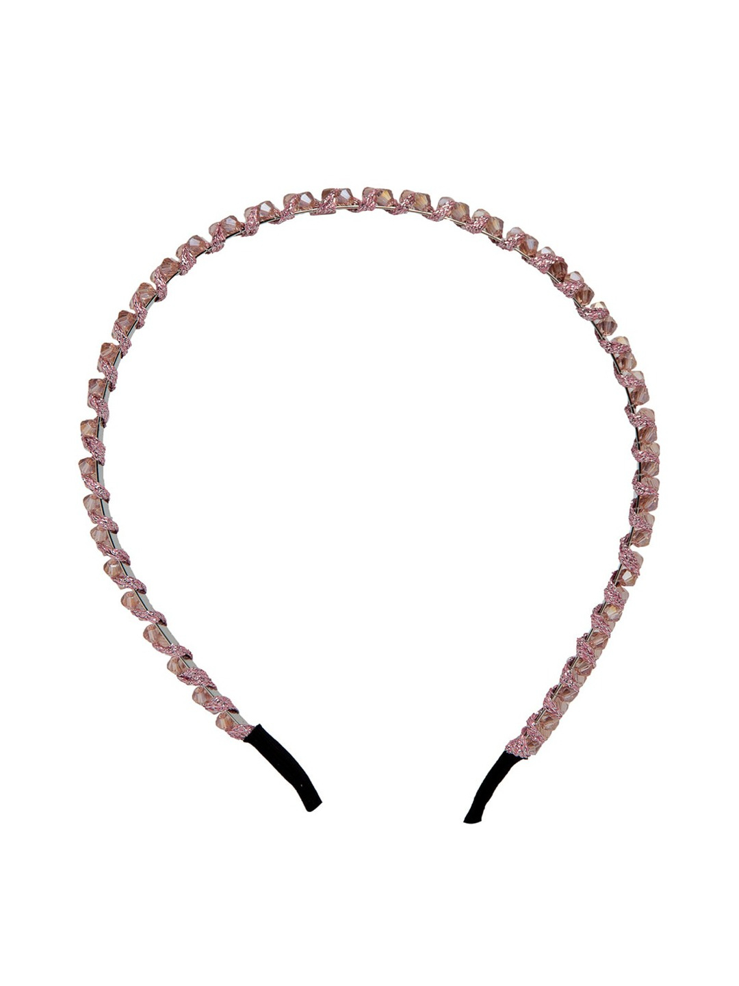 YouBella Pink Embellished Hairband
