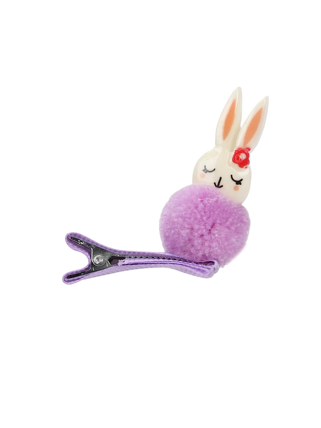 YouBella Hair Jewellery Clip Set for Baby Band for Girls (Pack of 18) (Purple)